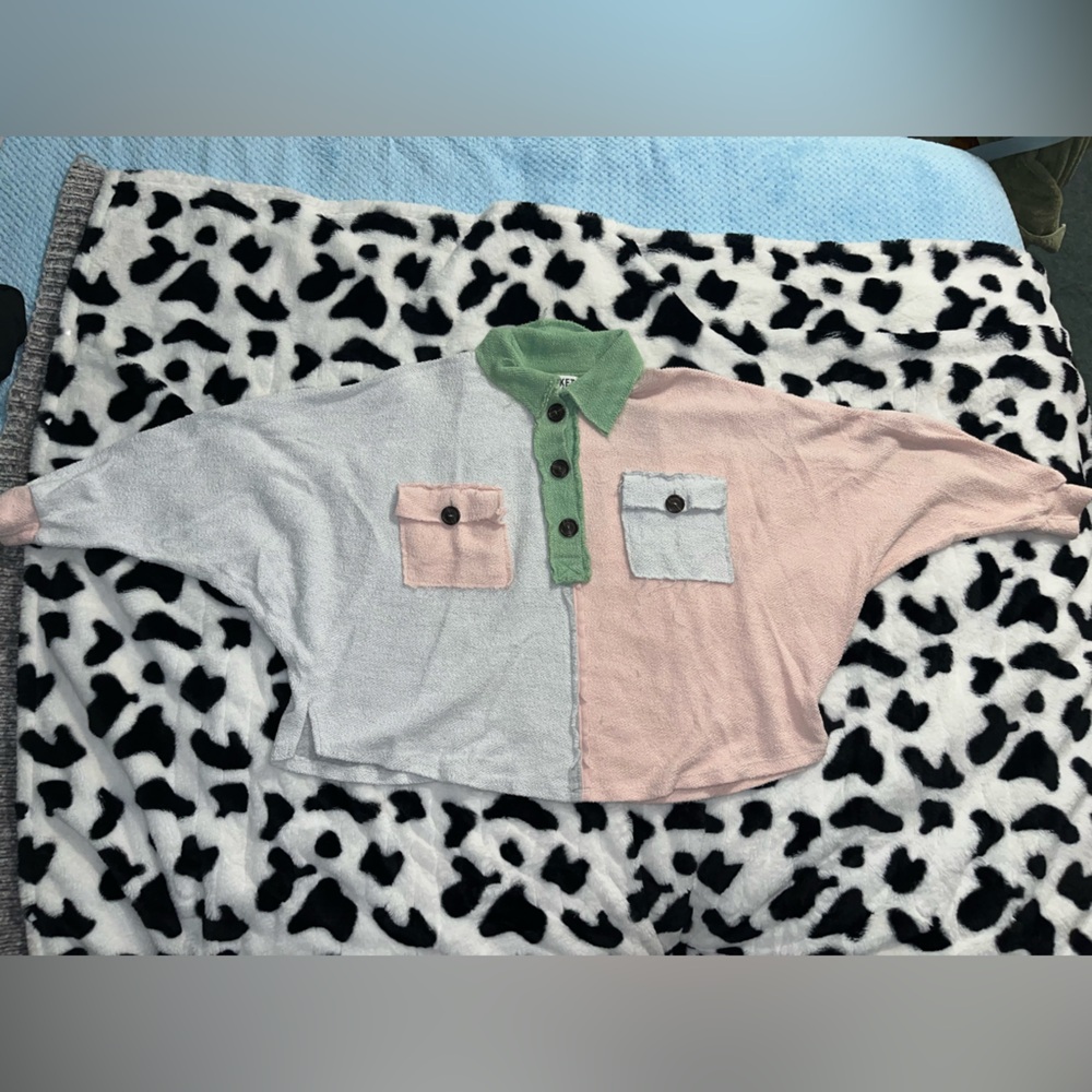 Colorblock Crew Neck Sweater
